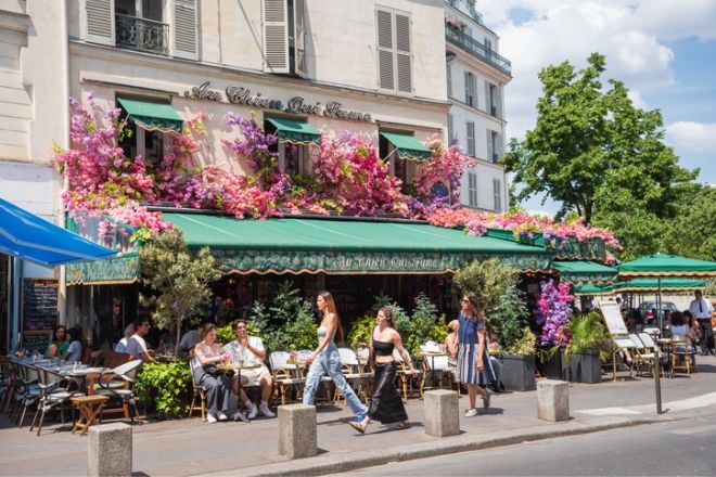 Terrasse en été à Paris