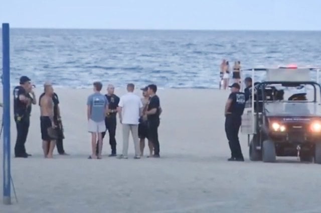 Sauveteurs sur la plage
