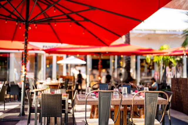 Terrasse d'un restaurant