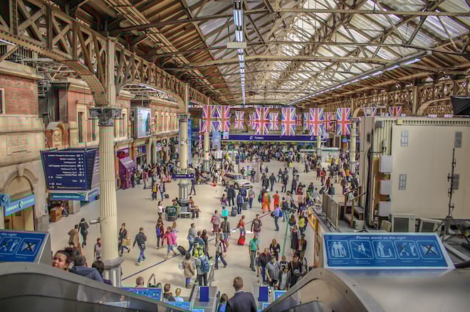 La gare Victoria à Londres