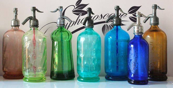 Des siphons d’eau de Seltz
