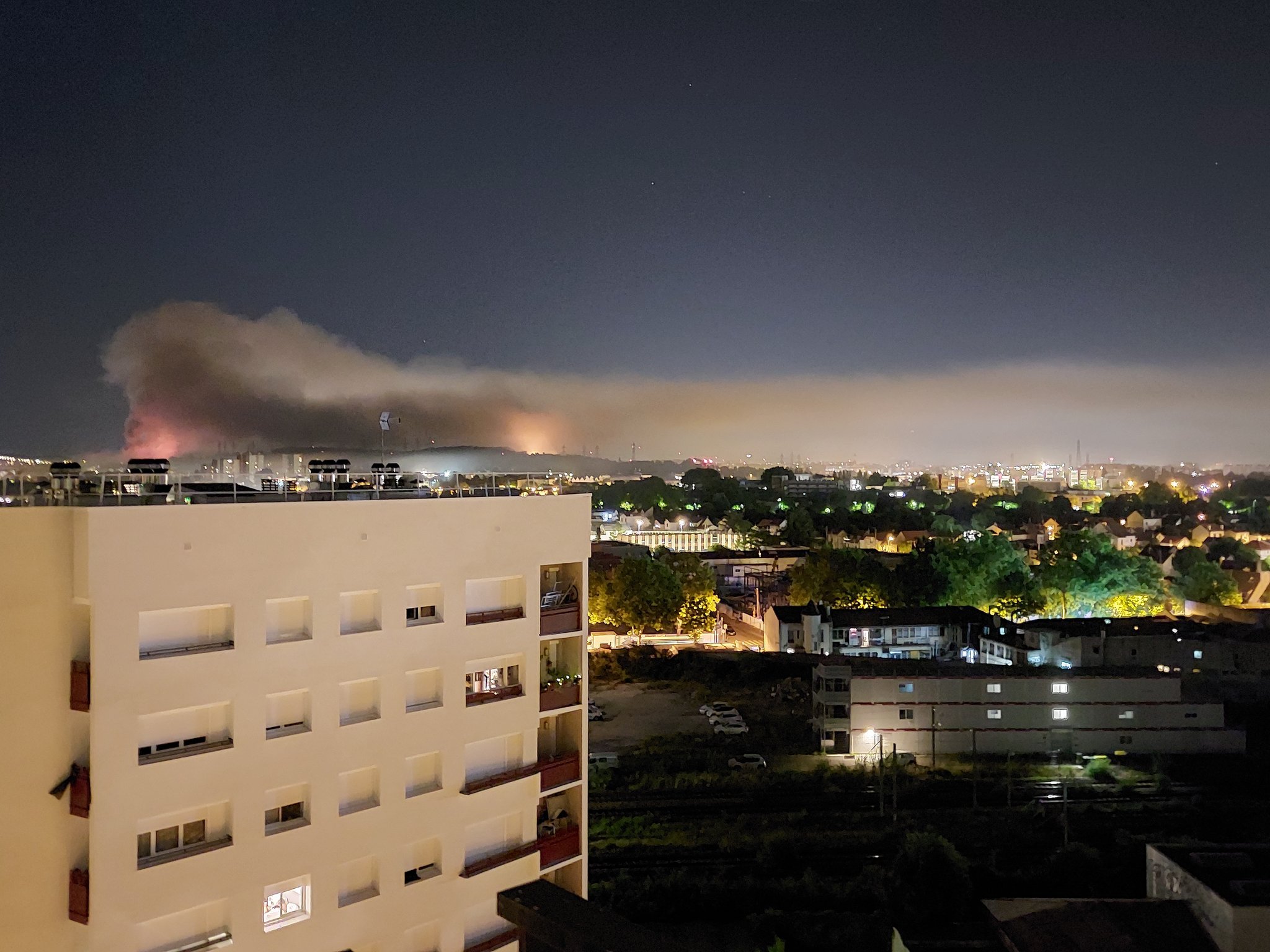 Incendie à Groslay (Val-d'Oise), le 25 juin 2025