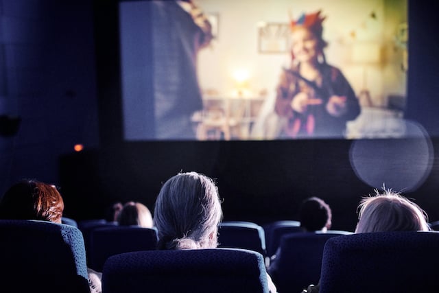 Spectators watching a film here saddest film all time