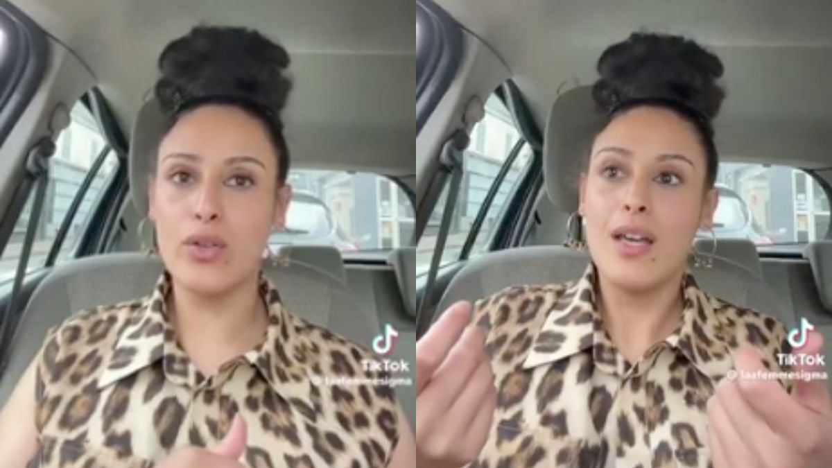 Capture d'écran d'une vidéo, publiée par une influenceuse sur TikTok