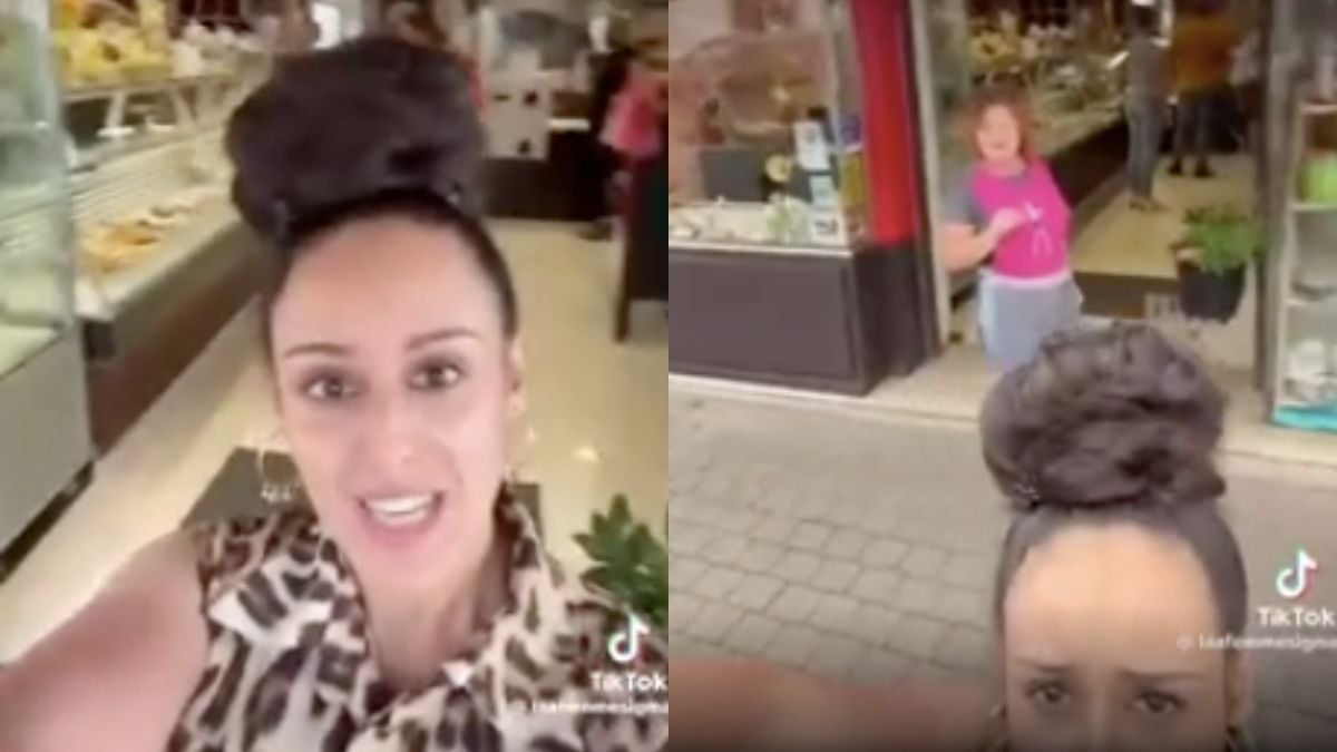 Capture d'écran d'une vidéo, publiée par une influenceuse sur TikTok