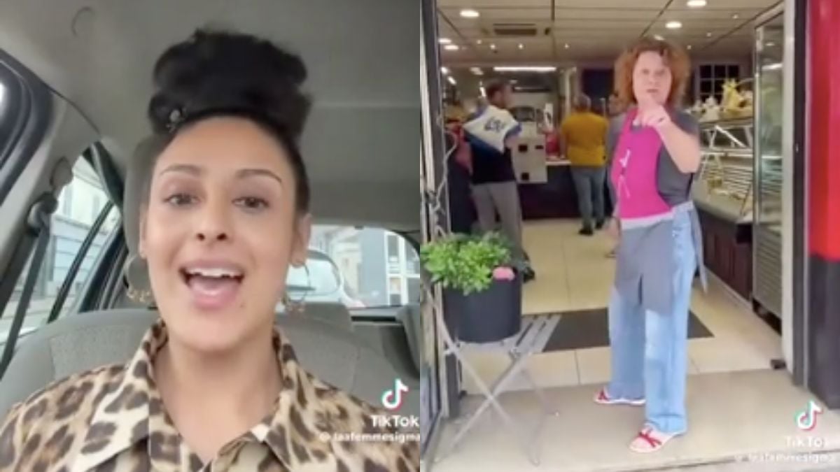 Capture d'écran d'une vidéo, publiée par une influenceuse sur TikTok