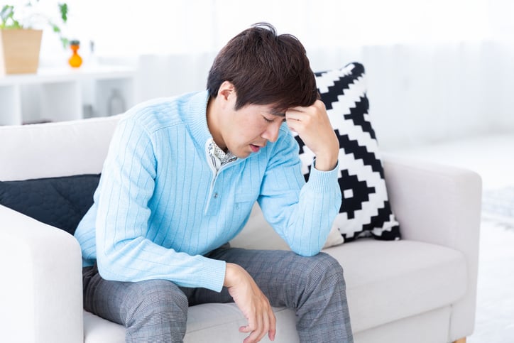 Un homme fatigué