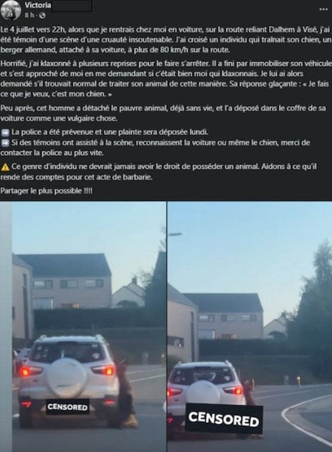 Capture d'écran Facebook
