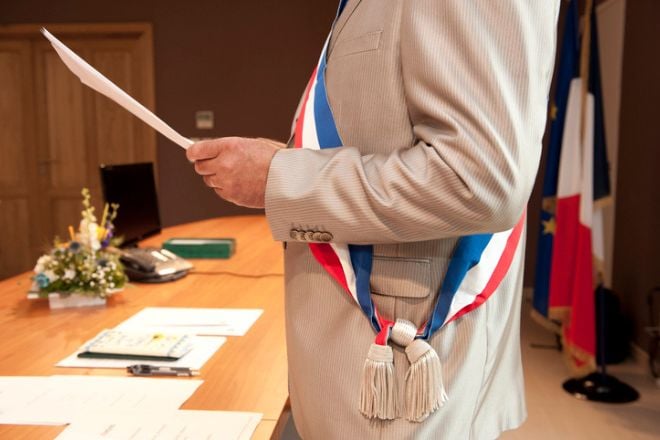 Un mariage à la mairie