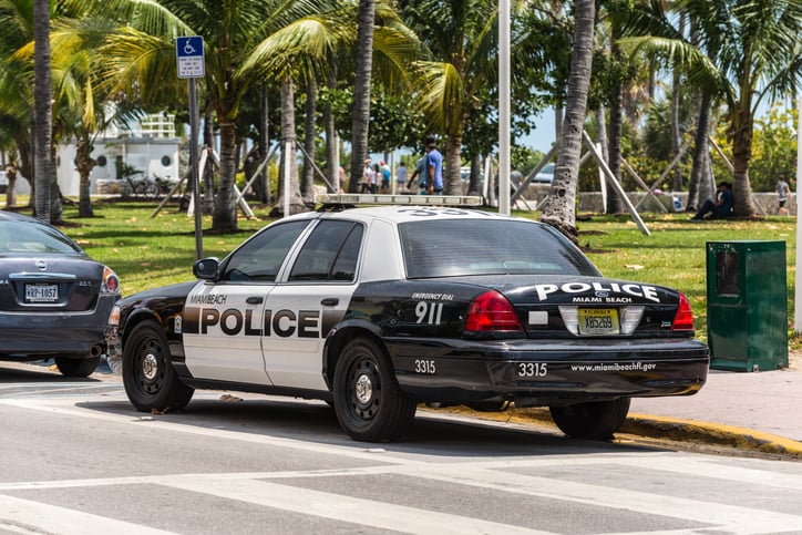 Véhicule de police aux États-Unis