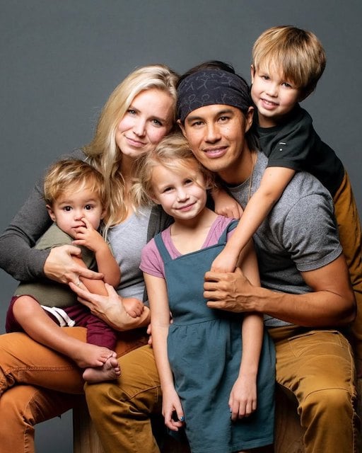 Garrett Gee et sa famille