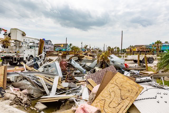 Dégâts après le passage de l'Ouragan Harvey en 2017