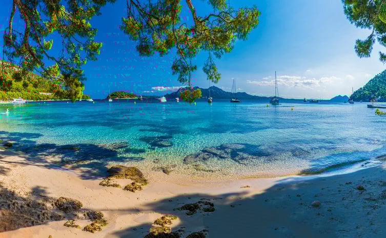 Une plage à Palma de Majorque