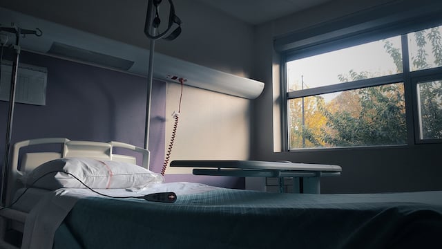 Chambre d'hôpital vide 
