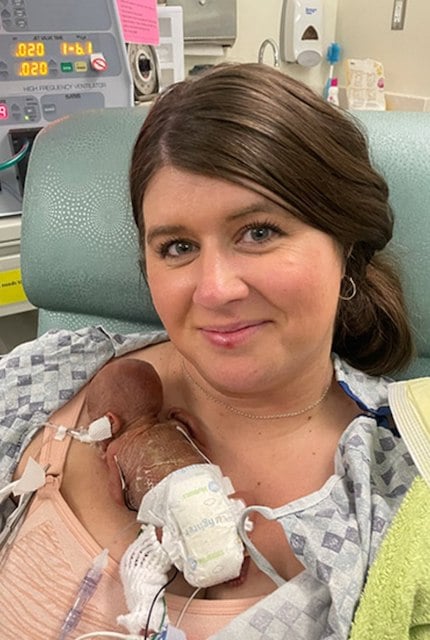Molly Keen et son bébé Nash