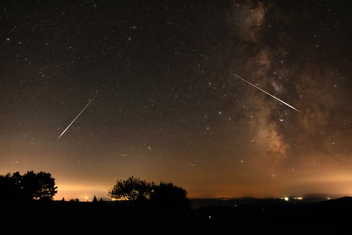 Des étoiles filantes