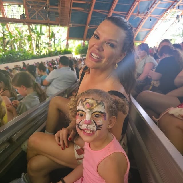 Natália Cavanellas et sa fille