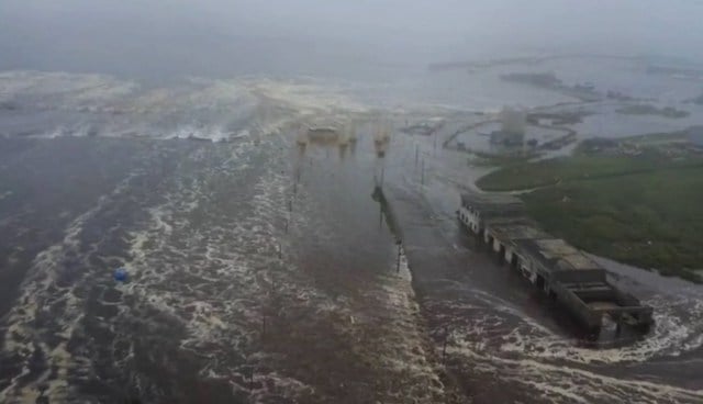 Tsunami sur la côte russe 