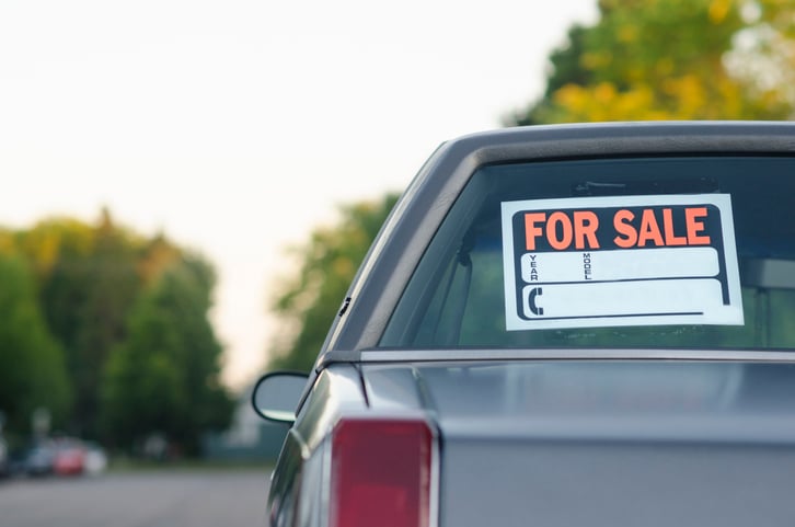 Une voiture à vendre