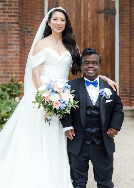 Tim Mutoo et Anita Wing le jour de leur mariage 