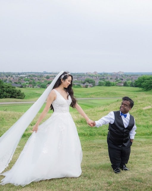 Tim Mutoo et Anita Wing le jour de leur mariage