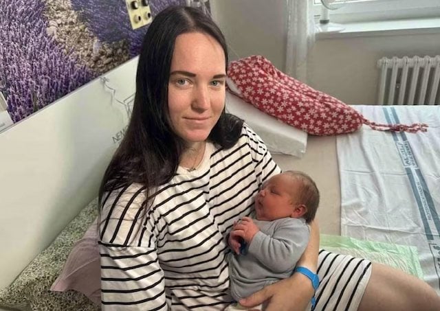 Nikol Dockalkova et son fils Matej 
