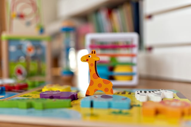 Salle de jeux dans une crèche
