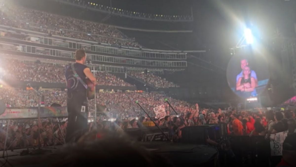 Andy Byron et Kristin Cabot, lors d'un concert de Coldplay, le 16 juillet dernier