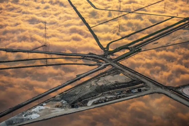 Le reflet des nuages dans les étangs