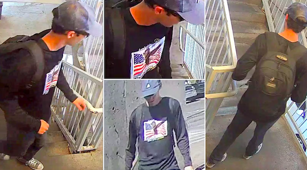 Les images du suspect après le meurtre