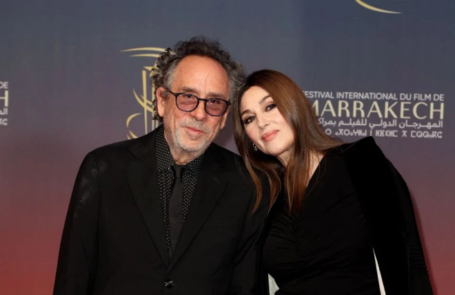 Tim Burton et Monica Bellucci