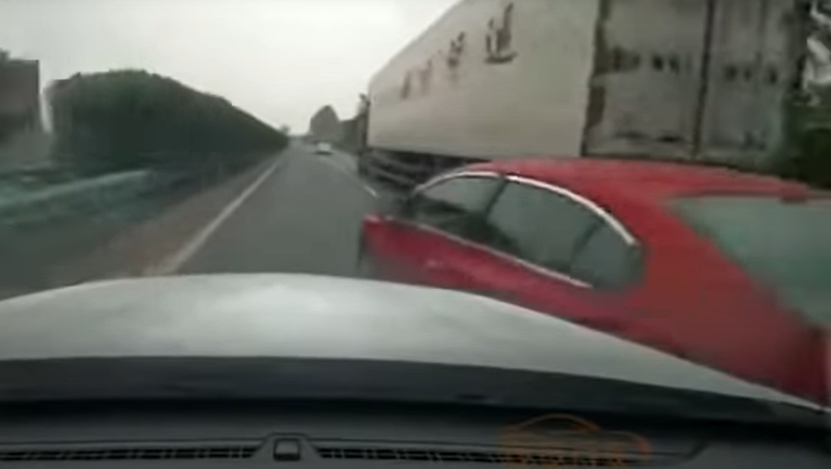 Les images de l'accident