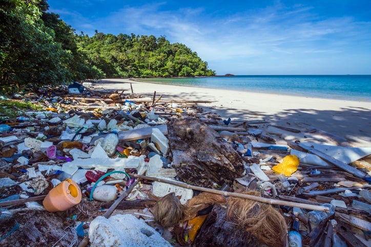 La pollution sur les plages
