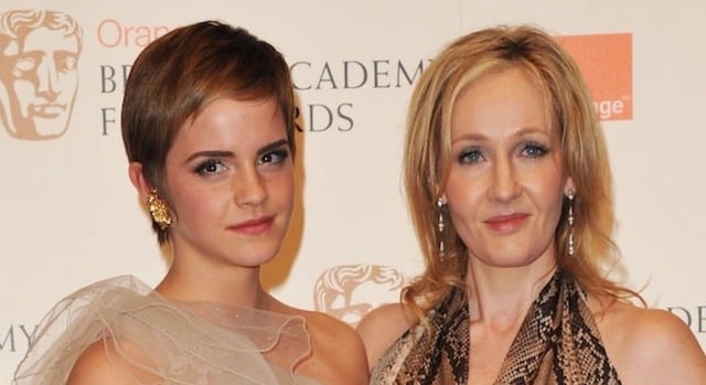 L'actrice Emma Watson et J.K. Rowling
