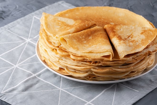 Cr&ecirc;pes moelleuses &agrave; la vanille