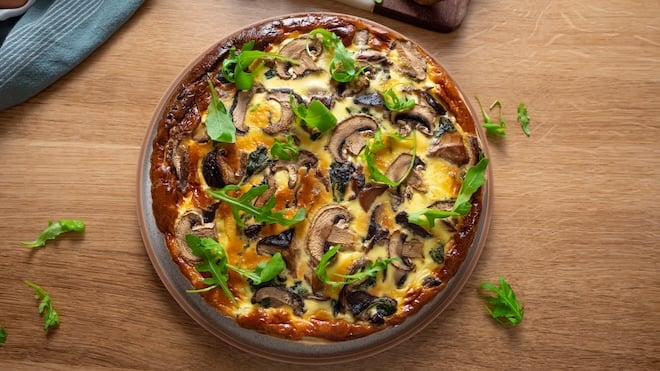 quiche aux champignons
