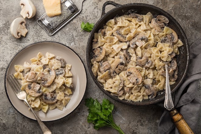 one pot pasta aux champignons
