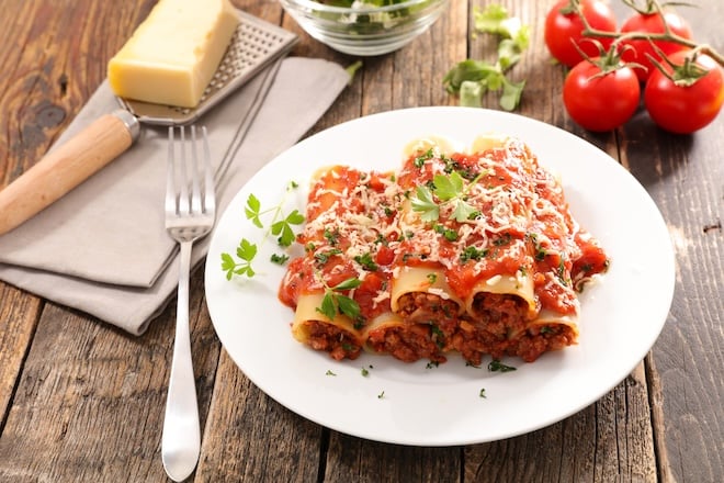 Cannellonis pas chers au thon et à la tomate