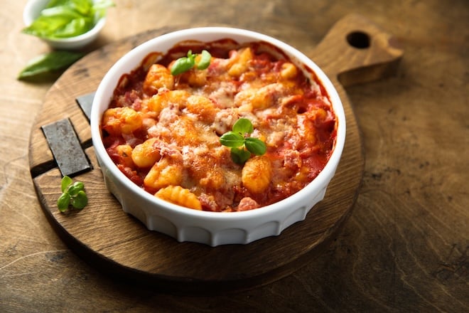 Gnocchis healthy aux tomates cerises et au thon