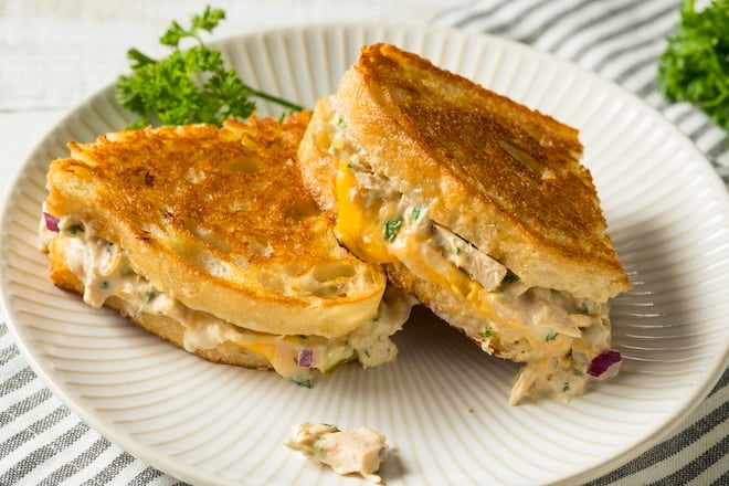 Grilled cheese au thon