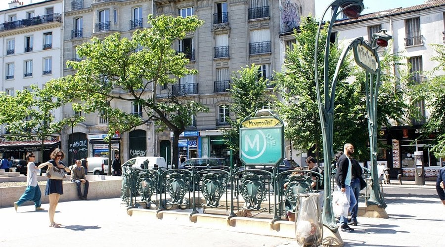 La station de métro Ménilmontant