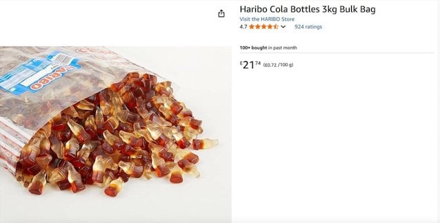 Sac de bonbons Haribo