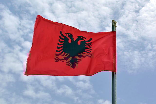 Drapeau de l'Albanie
