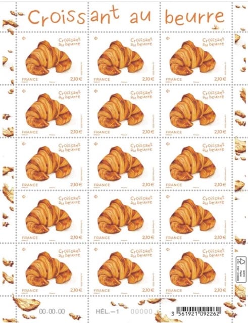 Timbres saveur croissant au beurre 