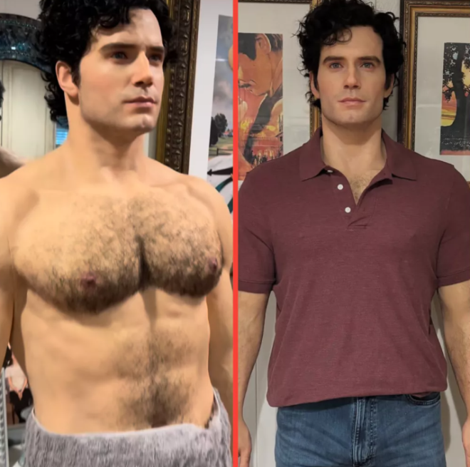 La poupée ressemblant à Henry Cavill