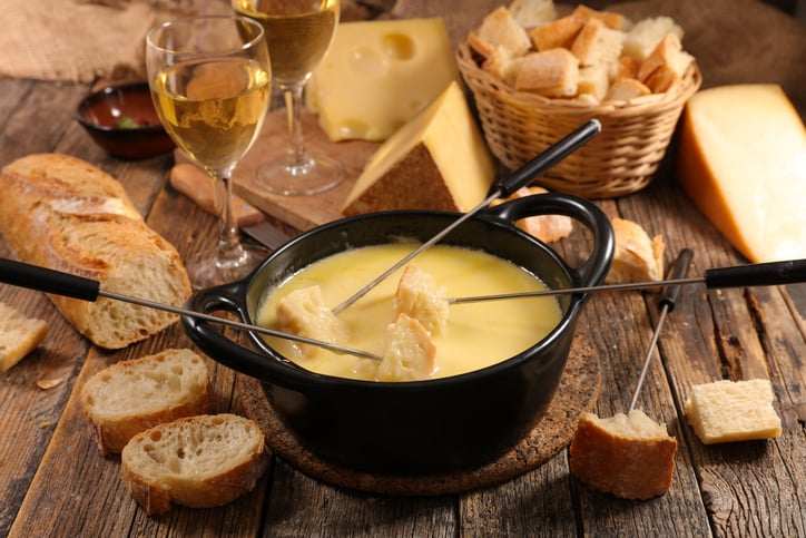 Une fondue au fromage