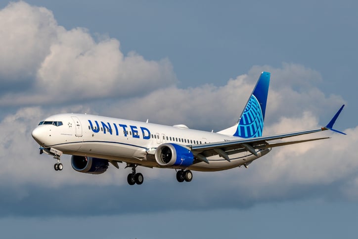 Avion de la compagnie aérien américaine United Airline