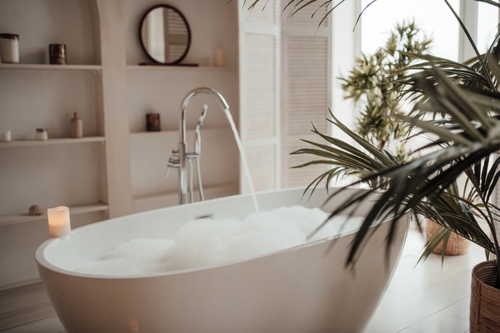 Une baignoire