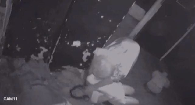 Capture d'écran des images de vidéosurveillance