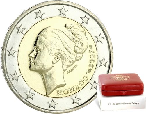 La pièce de 2 euros de Monaco 2007